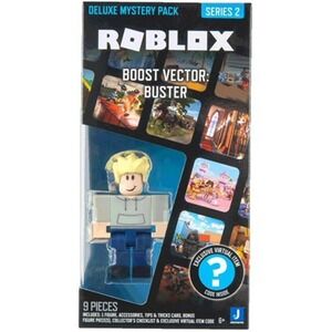 Roblox Deluxe Mystery Pack Series 2 Boost Vector Buster Figure Virtual Item Code